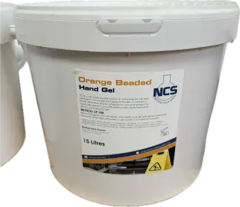 NCS Orange Beaded Hand Gel 15 Ltr